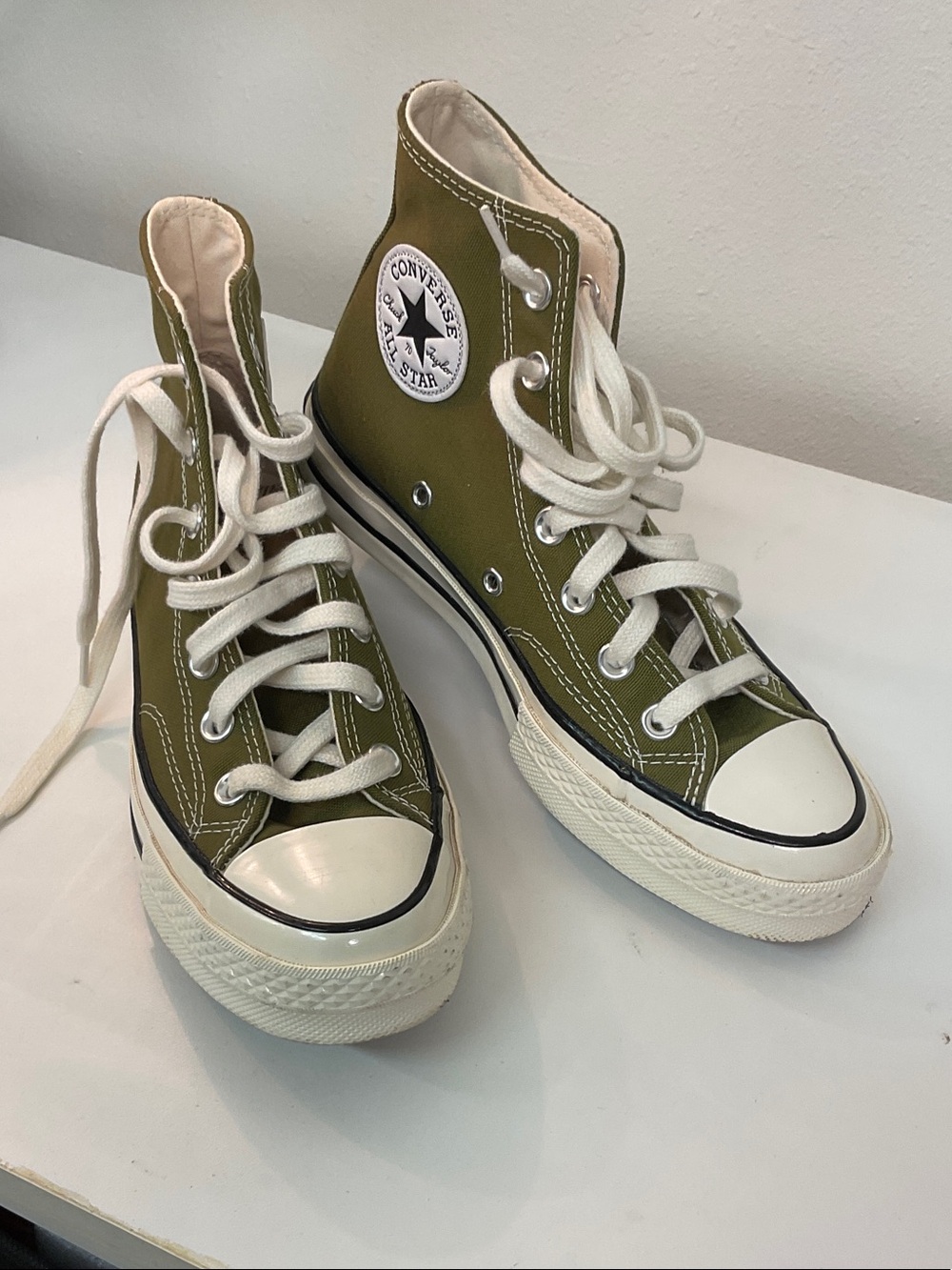 Converse Olive Green High Top Chuck Taylor Sneakers